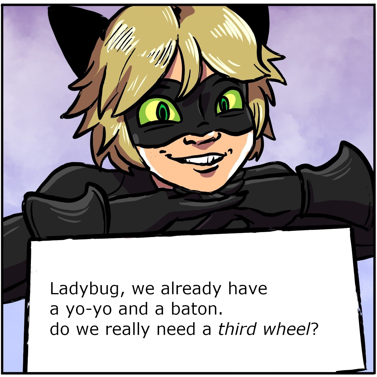 Lenore Raven Sd1970x Chat Noir Making His Stance On Viperion