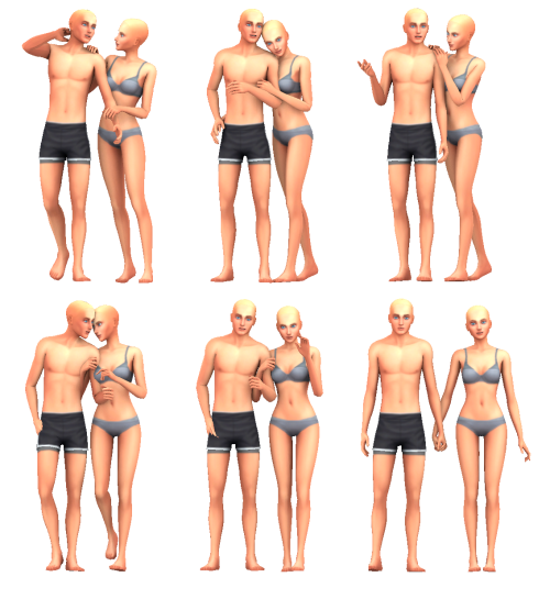 rinvalee: Couple Poses #4 6 Poses + All in one Needed Pose Player and Teleport Any Sim [dl here] Ple