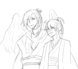 nikeru:  AU where Koujaku is a mix of Yosuzume