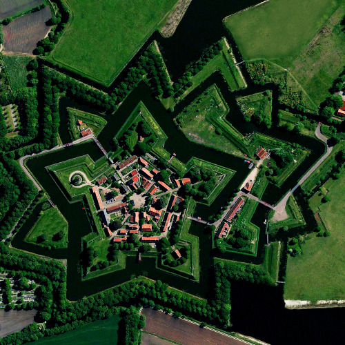 dailyoverview: Bourtange is a star fort located in the Groningen Province of the Netherlands. It was