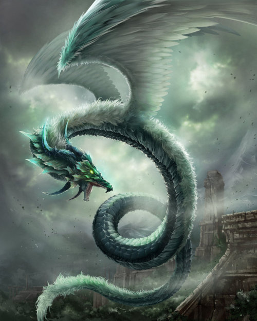 dailydragons:  Wind Dragon(Basic Version) by antilous (DeviantArt)