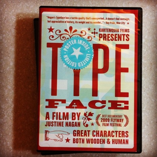 Gonna rewatch this tonight! Tons of Chicago talent in this flick! #typeface #letterpress #printing #