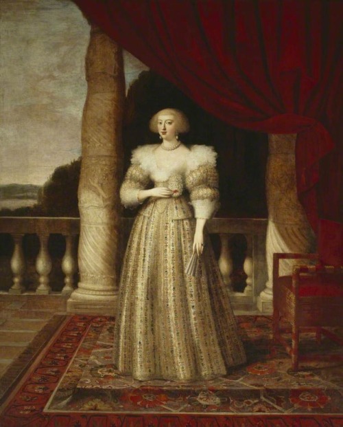 Anne of Austria,Queen of France by Louis Ferdinand Elle the Younger, 1636