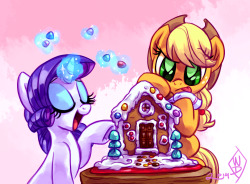 rarijackdaily:  Making a gingerbread house.