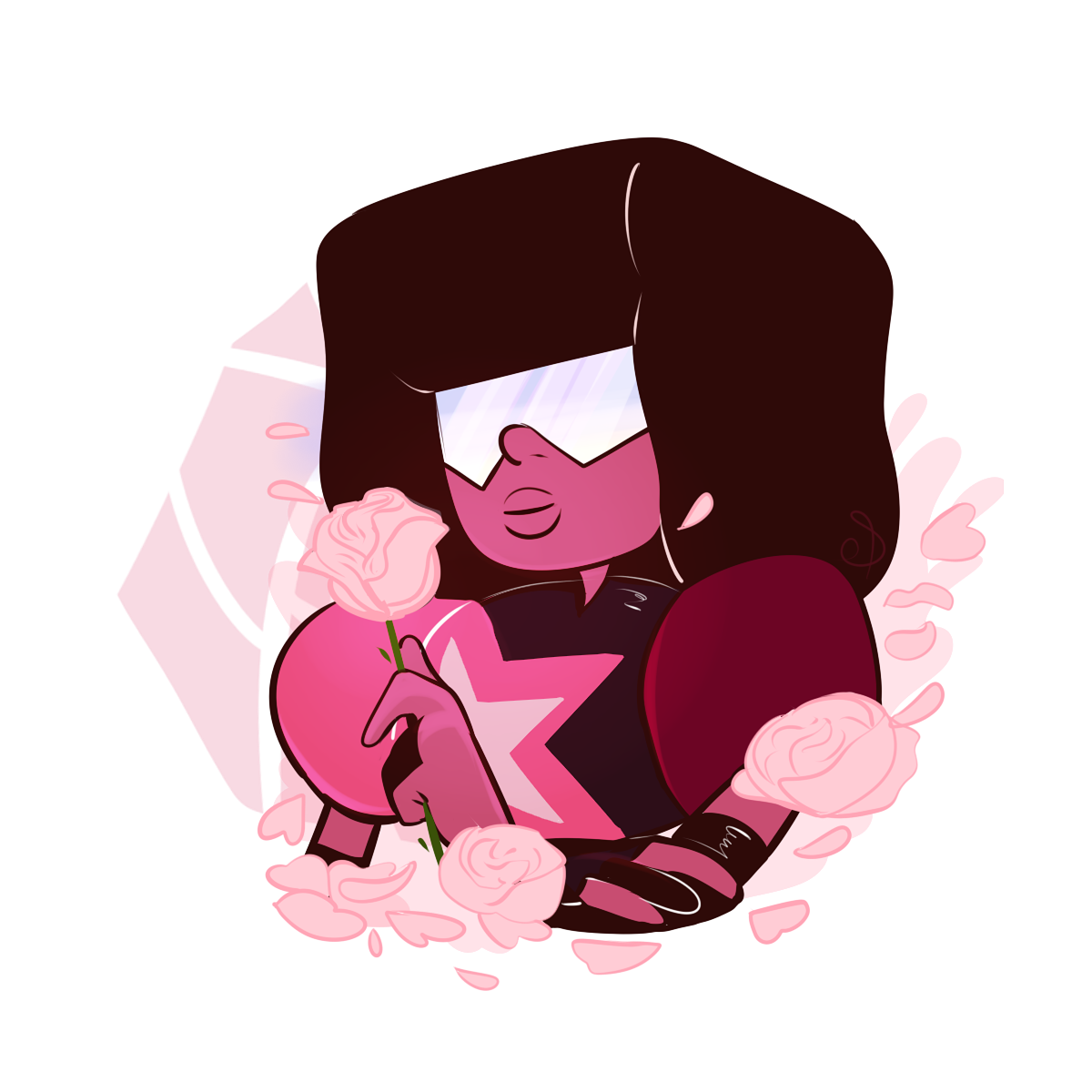 elixiroverdose:  my rose garden! finally got around to making Gem stickers huehue