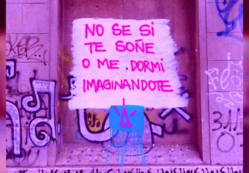 No sé si te soñé o me dormí imaginandote&hellip;