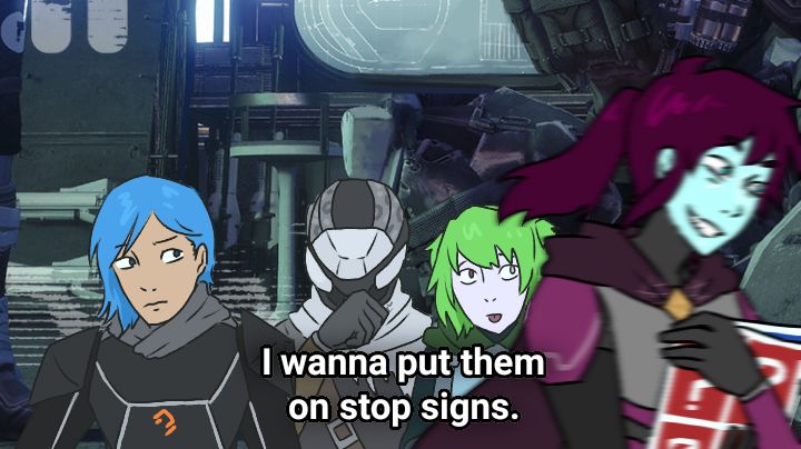 uni416:  How I imagine Faction Rallies workGuardians, in order of appearance, belong