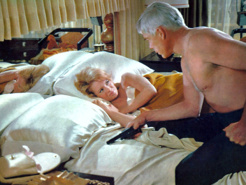 Angie Dickinson, Lee Marvin / production still from John Boorman’s Point Blank (1967)