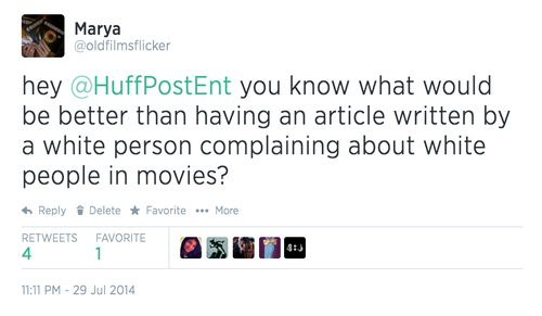 oldfilmsflicker:                      Please ignore the typo in that last tweet. Also, I know it’s hard, but seek out the better movies with better representation. The more you do that, the more Hollywood gets the message.