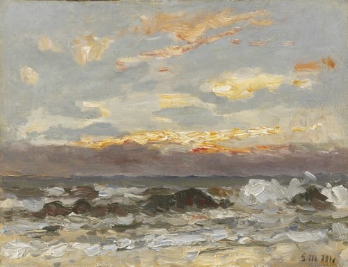 Sunset over the Sea  -  Gerhard MuntheGerman 1875-1927