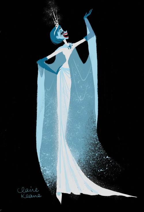 claireonacloud: My designs for a previous version of Frozen’s snow queen (A version when her s