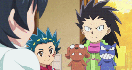 WHO IS THIS LITTLE GAJEEL TWIN??? BEYBLADE BURST????