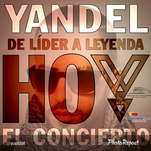 #Yandel #Reggaeton #Perreo #Brasil By @yandel &ldquo;#HOY #decaminoalcholiseo #LosEspero @ticket