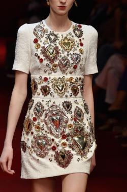 mulberry-cookies:Dolce &amp; Gabbana Spring 2015 (Details) 