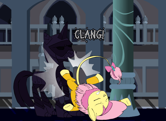 ask-omegacoder:  There is always a suit of armor getting in the way. We Repair Ponies