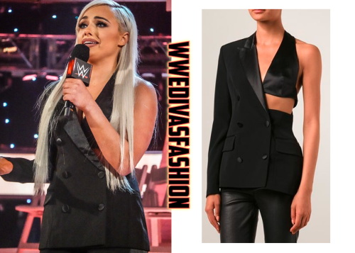 Liv Morgan wore the Jean Paul Gaultier One-Sleeve Bra-Inset Jacket on the December 30th, 2019 editio