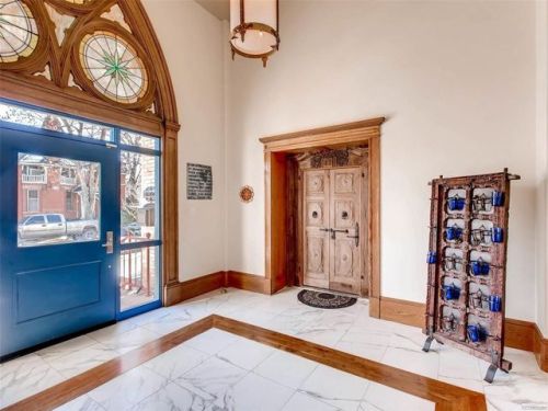 bae–electronica:  househunting:  1906 church. spiral staircase in bathroom. holy shit.ũ,700,000/3 br/4 ba5700 sq ftDenver, CO  Ngl I love this. Just hope it ain’t low key haunted!