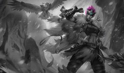 Monochromatic Splash Art: Woad Scout Quinn