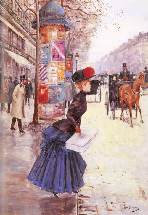 &ldquo;Jeune femme traversant le boulevard&rdquo; by Jean Béraud,1880s