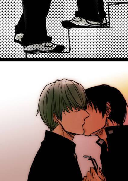 solo-yaoi:  Midoridima-kun & Takao-kun *wwwwww* Me encantaaa♥ Kawaaai  