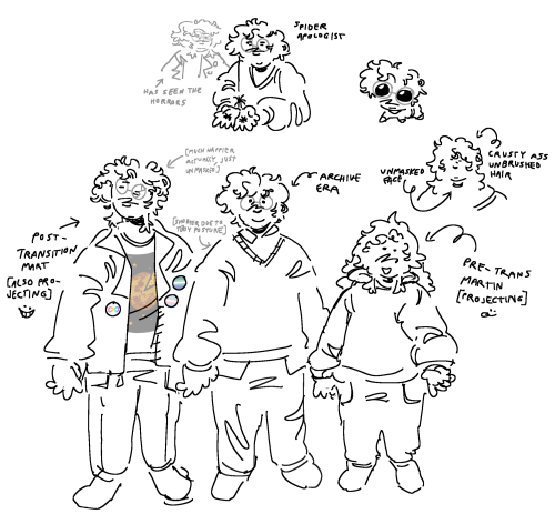 Funny Mart Doodles (Love Projecting Onto Characters I Like!)