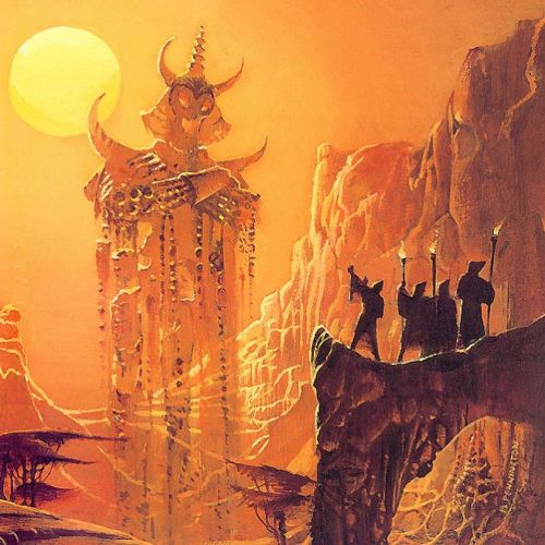heavymetalmedia: Cover art by Bruce Pennington for Clark Ashton Smith’s “Lost Worlds, vo
