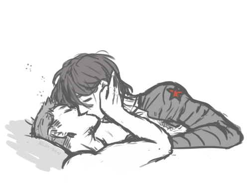 kessi-san:steve and bucky post winter soldier morning lazy kissesRequested by anon