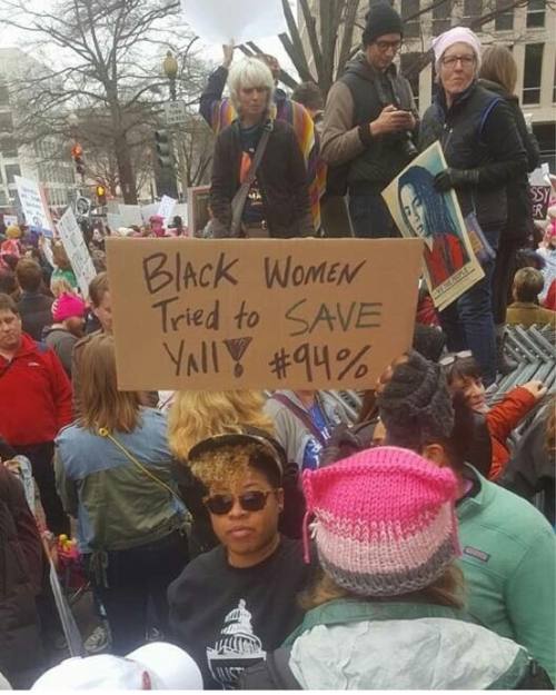 blueklectic: My homie @hideyofood tellin the truth out here! #repost from @dr.g_2be #WomensMarchOnWa