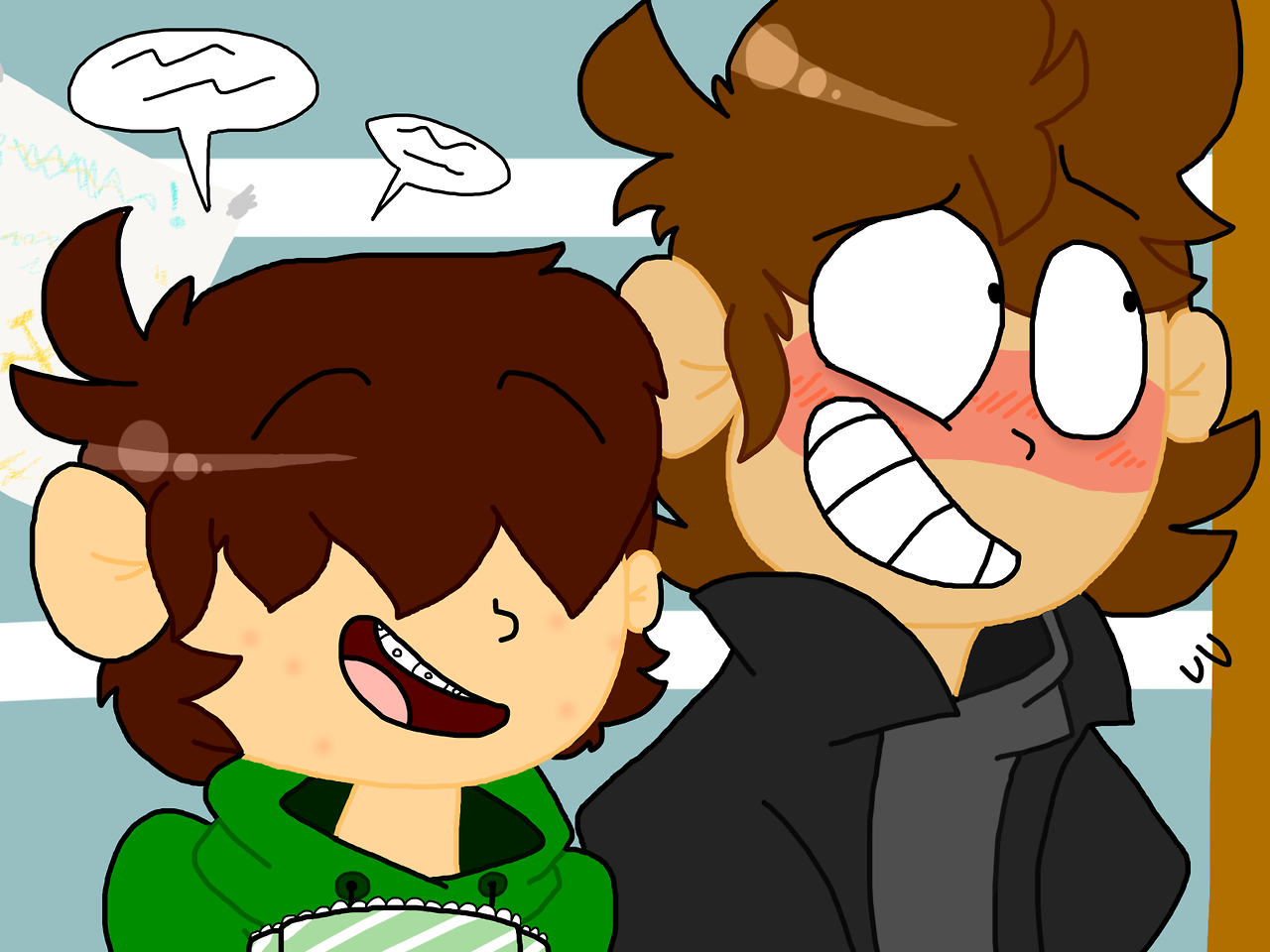 andryy13:  @baconcolaweekDay 2: HighSchool AUAAAAAAAA- SORRY THAT I’M LATE-i love