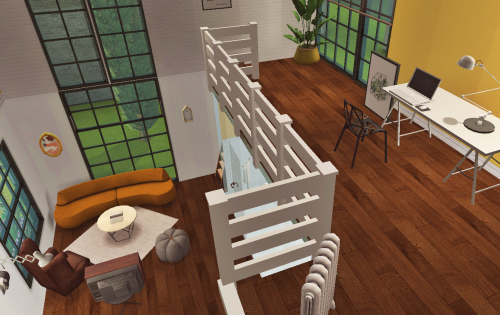 Did a little bit of building/decorating! Lofty kind of style I guess?