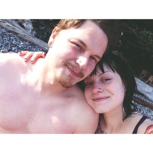 I’ve been with this wonderful man all long weekend, camping. We took a swim today, in our unde