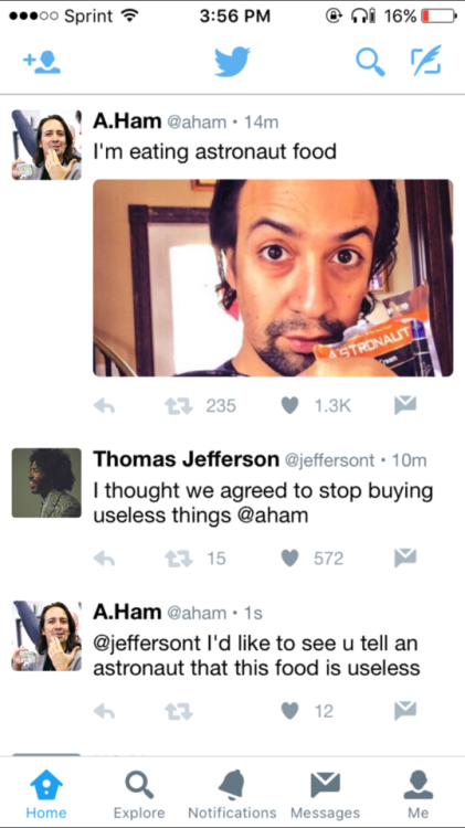hamiltonhistory: Modern!Jamilton only compliment each other by insulting each other