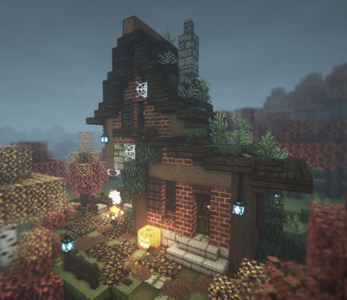 Witch hut for Minetober! (I’m still chipping away at it, almost done! lol)Mizuno’s 16 Craft // BSL S