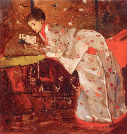 Woman in a Japanese Kimono (1895-1896). George Hendrik Breitner (Dutch, 1857-1923). Oil on canvas.Ge