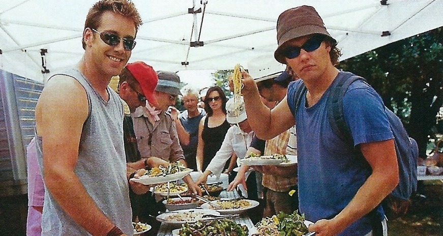 Joel Edgerton Miscellany A Little Dash Of Nash Spencer Mclaren And Joel Grab Some Lunch On The