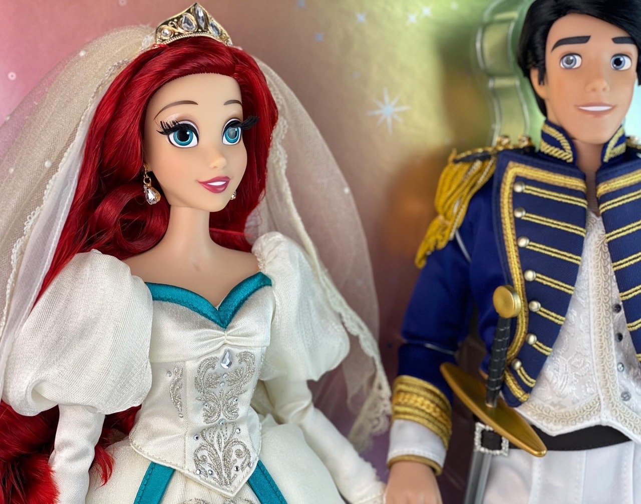 ariel and eric wedding doll set
