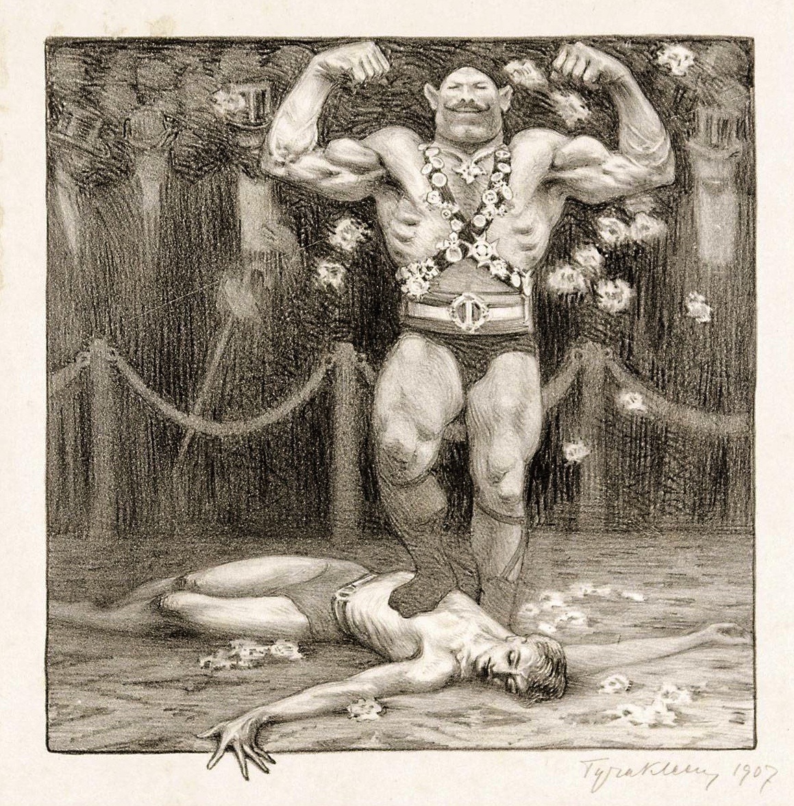Tyra Kleen (Swedish, 1874-1951), Force, 1907. Lithograph on paper.