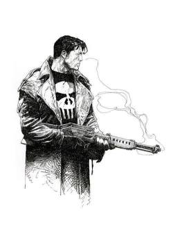 brianmichaelbendis:  Punisher by Travis Charest.