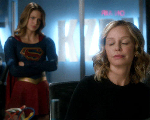 ggreymd: Calista Flockhart and Melissa Benoist as Cat Grant and Kara Danvers in Supergirl