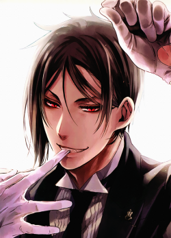 smirking-raven:  GFantasy Sebastian Michaelis Wall PosterEdited &amp; Scanned By Me