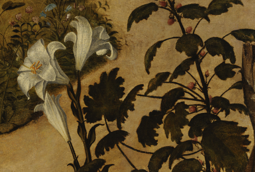 renaissance-art:  Vittore Carpaccio c. 1510 Young Knight in a Landscape (detail) 