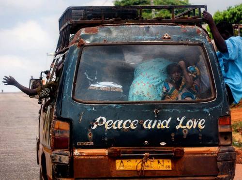 africashowboy: Peace and Love in overload mode. #idealworld #utopia Photo by Nana Kofi Acquah @afric