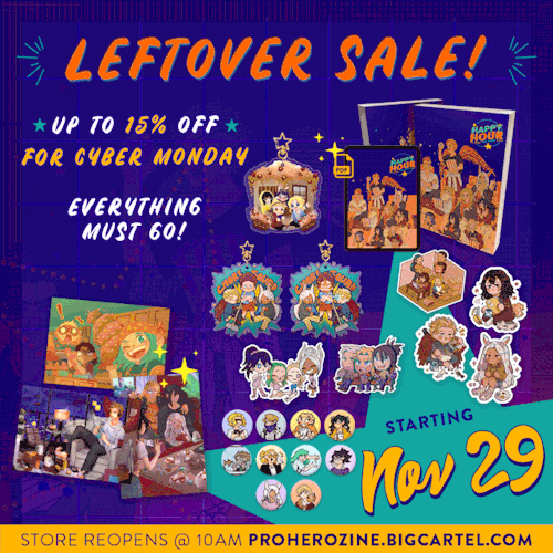 LEFTOVER SALESOur leftover sales will go live at 10AM PDT on Nov. 29!!Use our code B0TT0MSUP for 15%