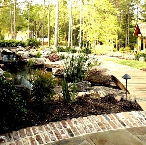 Landscape - Rustic Landscape Design Concepts For A Medium-sized, Rustic, Partially-shaded Backyard With