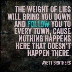 Weight of Lies - Avett Brothers