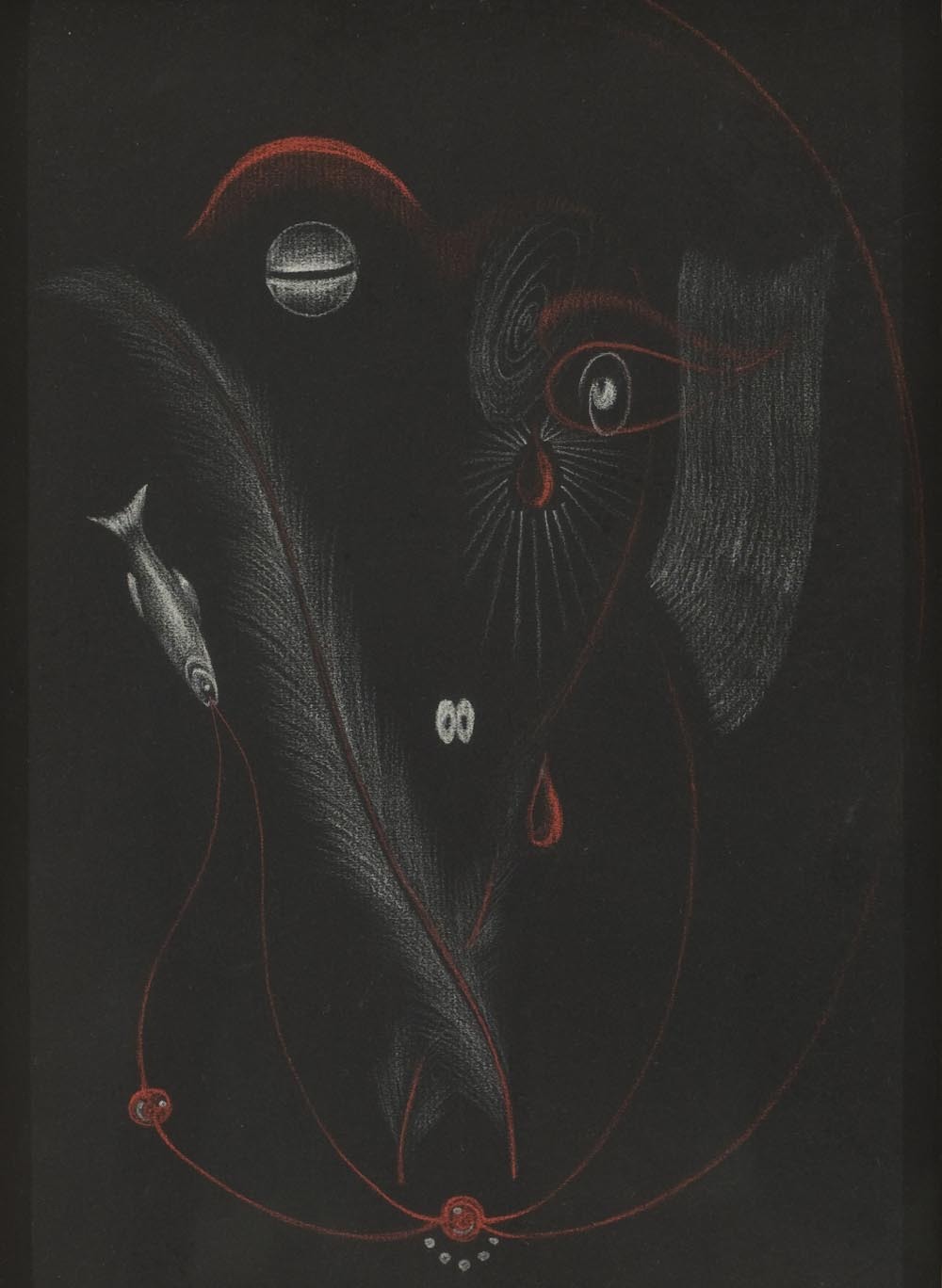 the-cinder-fields: André Breton, Valentine Hugo, Exquisite Corpse,1930s 