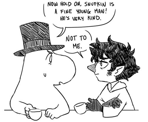 Tbh I Just Wanted To Draw Moominpapa Calling Out The Joxter