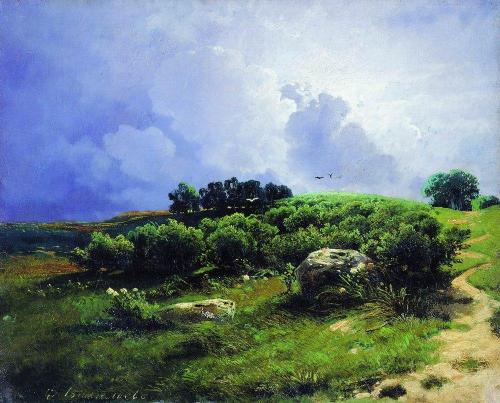 Before a Thunderstorm, 1869, Fyodor VasilyevMedium: oil,canvas