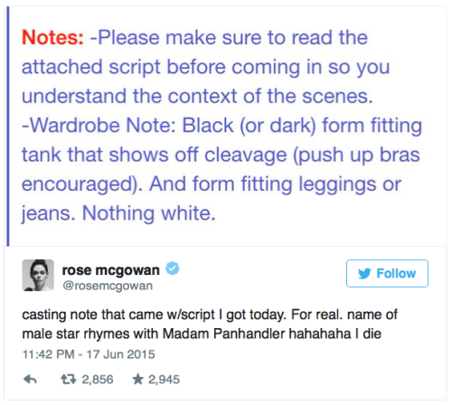 badass-bharat-deafmuslim-artista:note-a-bear:micdotcom:Rose McGowan was fired by her agent for criti