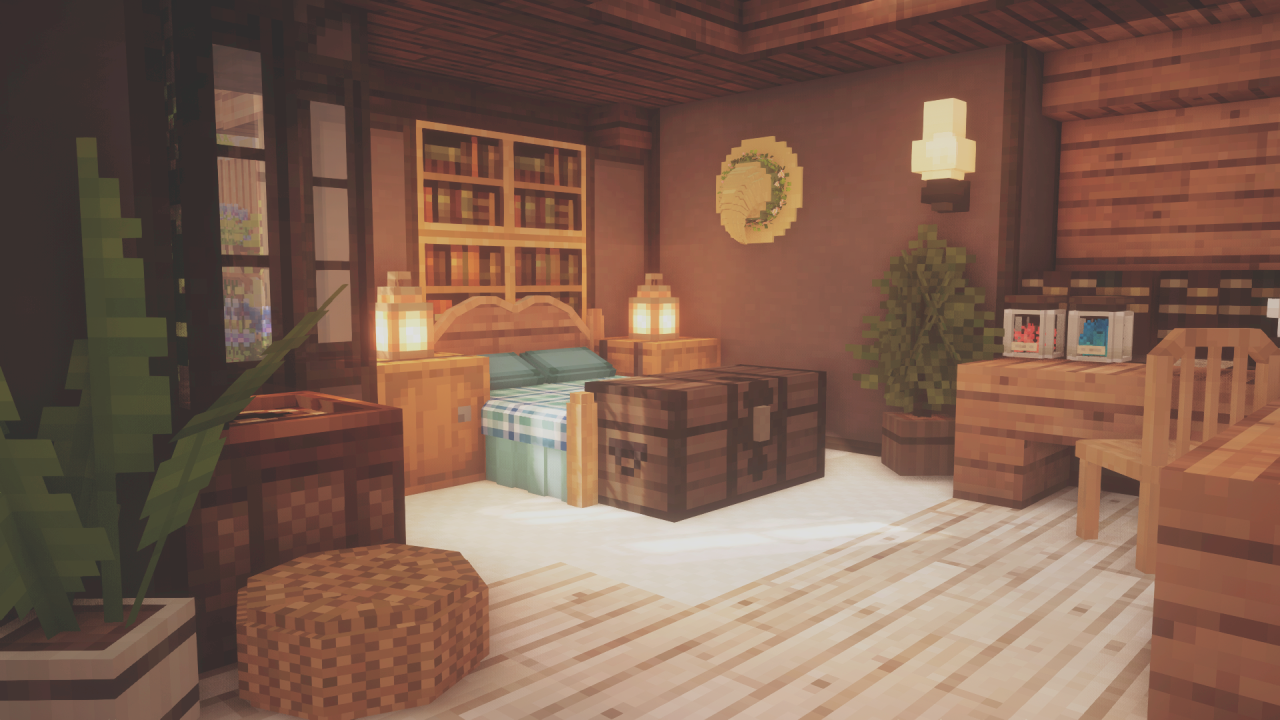 Living Room Minecraft Cottagecore Interior - Markoyxiana